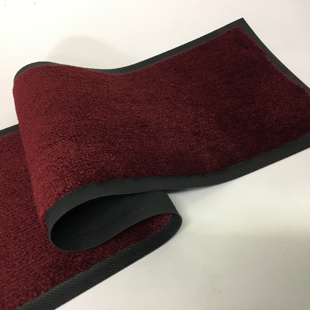 BAR MAT, Burgundy Rubber Mat